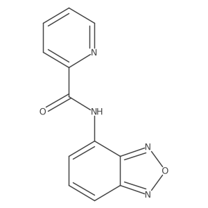 N-(2,1,3-benzoxadiazol-4-yl)pyridine-2-carboxamide结构式