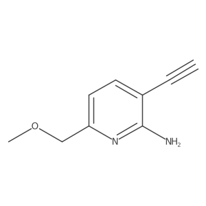 3-Ethynyl-6-methoxymethyl-pyridin-2-ylamine Structure