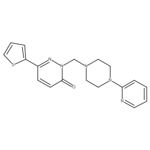 2-{[4-(pyridin-2-yl)piperazin-1-yl]methyl}-6-(thiophen-2-yl)pyridazin-3(2H)-one结构式