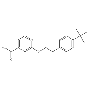 2-[2-[4-(1,1-Dimethylethyl)phenyl]ethoxy]-4-pyridinecarboxylic acid结构式