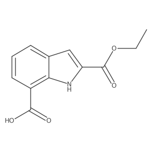 2-(Ethoxycarbonyl)-1H-indole-7-carboxylic acid Structure