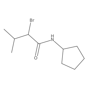2-bromo-N-cyclopentyl-3-methylbutanamide Structure