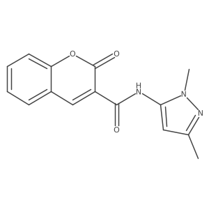 N-(1,3-dimethyl-1H-pyrazol-5-yl)-2-oxo-2H-chromene-3-carboxamide Structure