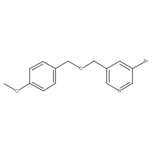 3-Bromo-5-{[(4-methoxybenzyl)oxy]methyl}pyridine Structure