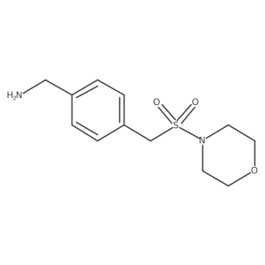 {4-[(Morpholine-4-sulfonyl)methyl]phenyl}methanamine结构式