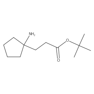 Tert-butyl 3-(1-aminocyclopentyl)propanoate Structure