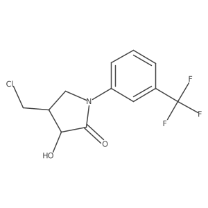 4-(Chloromethyl)-3-hydroxy-1-[3-(trifluoromethyl)phenyl]pyrrolidin-2-one Structure