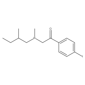 1-(4-Iodophenyl)-2-[methyl(2-methylbutyl)amino]ethanone结构式