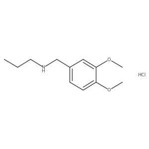 [(3,4-Dimethoxyphenyl)methyl](propyl)amine hydrochloride Structure