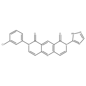 2-(3-chlorophenyl)-8-(1H-1,2,4-triazol-5-yl)pyrido[4,3-b][1,6]naphthyridine-1,9(2H,8H)-dione结构式