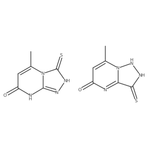 5-methyl-3-sulfanyl-7H,8H-[1,2,4]triazolo[4,3-a]pyrimidin-7-one; 7-methyl-3-sulfanyl-4H,5H-[1,2,3]triazolo[1,5-a]pyrimidin-5-one Structure