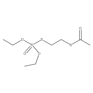 S-[2-[(Diethoxyphosphinyl)thio]ethyl] ethanethioate Structure