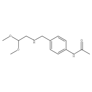 n-(4-(((2,2-Dimethoxyethyl)amino)methyl)phenyl)acetamide Structure