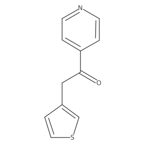 1-(Pyridin-4-yl)-2-(thiophen-3-yl)ethanone结构式