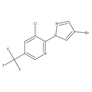 2-(4-bromo-1H-pyrazol-1-yl)-3-chloro-5-(trifluoromethyl)pyridine结构式