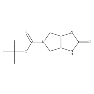 tert-Butyl (3aS,6aR)-2-oxohexahydro-5H-pyrrolo[3,4-d]oxazole-5-carboxylate Structure
