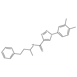 1-(3,4-dimethylphenyl)-N-(4-phenylbutan-2-yl)-1H-1,2,3-triazole-4-carboxamide结构式