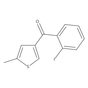 (2-Iodophenyl)(5-methyl-3-thienyl)methanone结构式