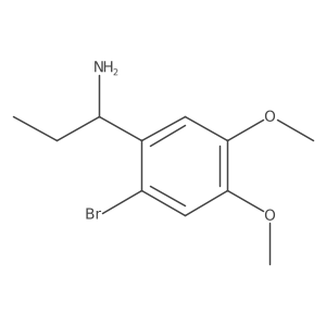 (1R)-1-(2-bromo-4,5-dimethoxyphenyl)propan-1-amine结构式