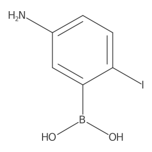 5-Amino-2-iodophenylboronic acid Structure
