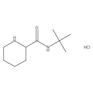 N-(tert-Butyl)-2-piperidinecarboxamide hydrochloride结构式