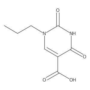 2,4-Dioxo-1-propyl-1,2,3,4-tetrahydropyrimidine-5-carboxylic acid结构式
