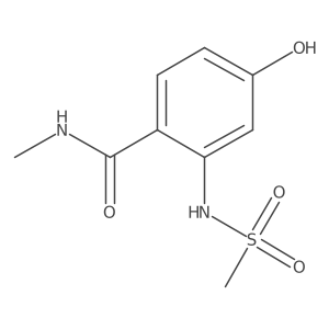 4-Hydroxy-N-methyl-2-(methylsulfonamido)benzamide Structure