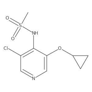 N-(3-Chloro-5-cyclopropoxypyridin-4-YL)methanesulfonamide结构式