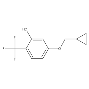 5-(Cyclopropylmethoxy)-2-(trifluoromethyl)phenol Structure