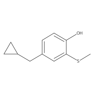 4-(Cyclopropylmethyl)-2-(methylthio)phenol结构式