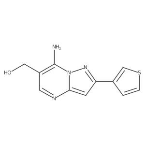 7-Amino-2-(3-thienyl)pyrazolo[1,5-a]pyrimidine-6-methanol结构式