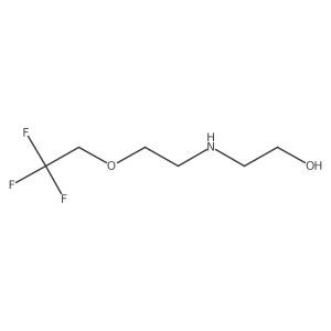 2-{[2-(2,2,2-Trifluoroethoxy)ethyl]amino}ethan-1-ol结构式