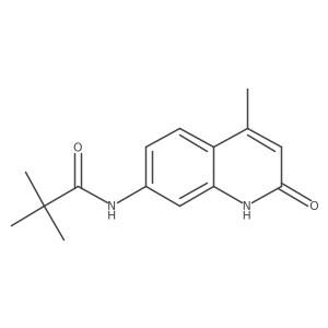 N-(4-methyl-2-oxo-1,2-dihydroquinolin-7-yl)pivalamide Structure