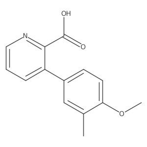 3-(4-Methoxy-3-methylphenyl)picolinic acid结构式