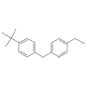 5-Chloromethyl-2-(4-trifluoromethylphenoxy)-pyridine结构式
