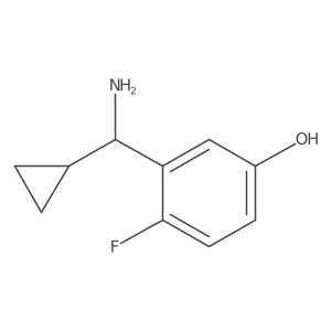 (R)-3-(Amino(cyclopropyl)methyl)-4-fluorophenol Structure