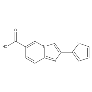 2-Thien-2-ylimidazo[1,2-a]pyridine-6-carboxylic acid Structure