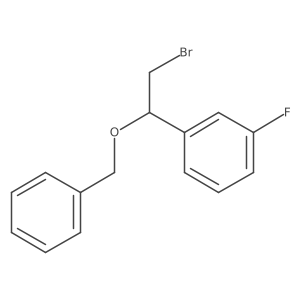 1-[1-(Benzyloxy)-2-bromoethyl]-3-fluorobenzene Structure