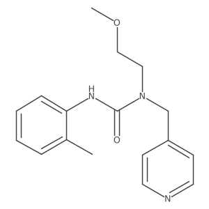 1-(2-Methoxyethyl)-1-(pyridin-4-ylmethyl)-3-(o-tolyl)urea Structure