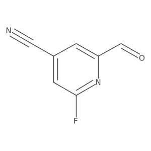 2-Fluoro-6-formylisonicotinonitrile结构式