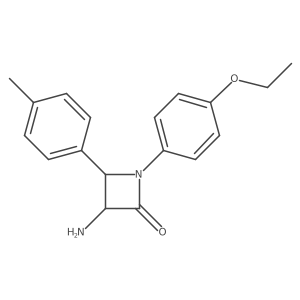 3-Amino-1-(4-ethoxyphenyl)-4-(p-tolyl)azetidin-2-one Structure
