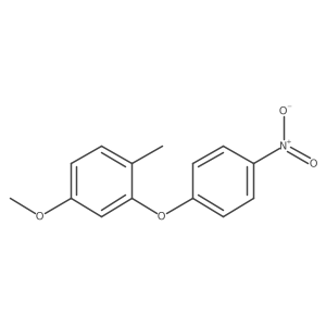 1-Methyl-4-(methyloxy)-2-[(4-nitrophenyl)oxy]benzene结构式