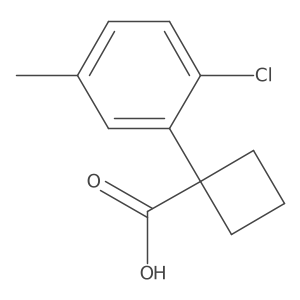 1-(2-Chloro-5-methylphenyl)cyclobutane-1-carboxylic acid Structure