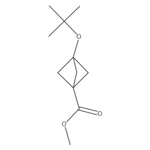 Methyl 3-(tert-butoxy)bicyclo[1.1.1]pentane-1-carboxylate结构式