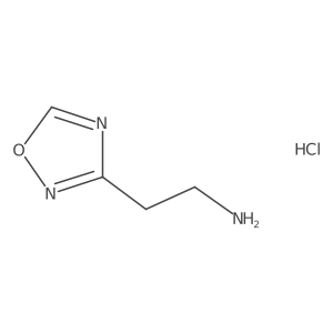 2-(1,2,4-Oxadiazol-3-yl)ethan-1-amine hydrochloride结构式