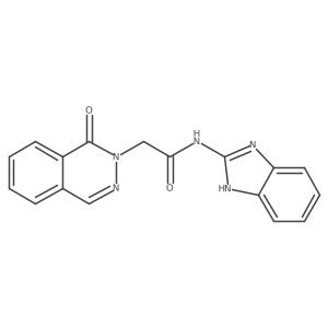 N-(1H-benzimidazol-2-yl)-2-(1-oxophthalazin-2(1H)-yl)acetamide结构式
