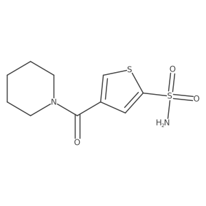 4-(Piperidine-1-carbonyl)thiophene-2-sulfonamide Structure