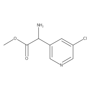 3-Pyridineacetic acid, I+/--amino-5-chloro-, methyl ester Structure