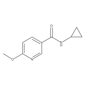 N-cyclopropyl-6-methoxypyridine-3-carboxamide结构式