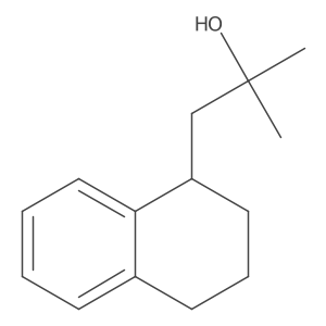 2-Methyl-1-(1,2,3,4-tetrahydronaphthalen-1-yl)propan-2-ol结构式